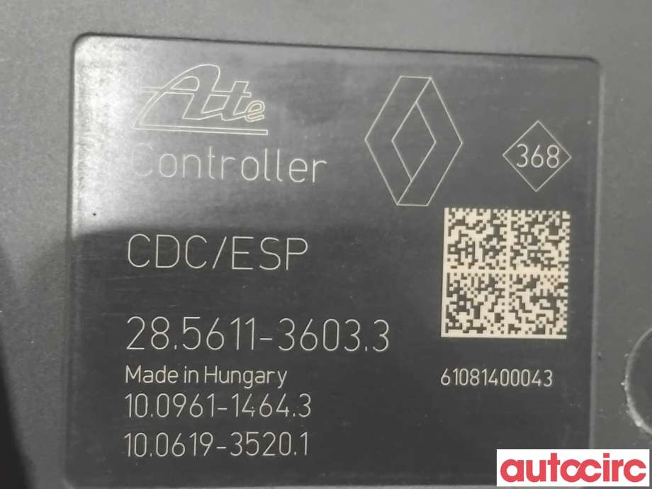 ABS sentral til Renault Megane 2009-2016 Type III  (RENAULT|476607618R|100961-14643|476607984R)