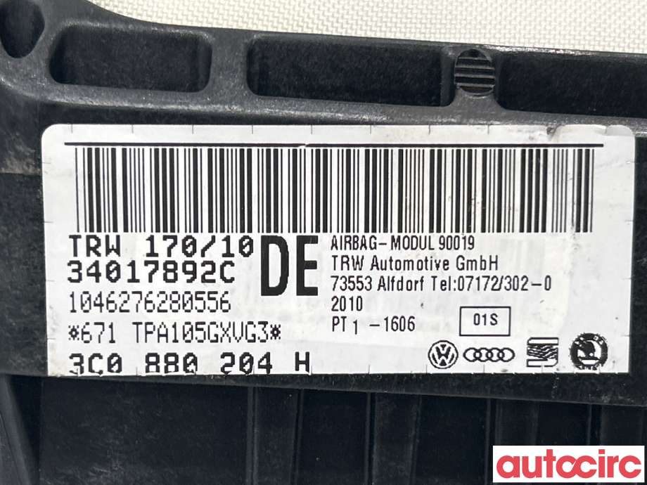 Airbag passasjer til VW Passat 2005-2010 (B6) (B6) (VOLKSWAGEN|3C0880204G)