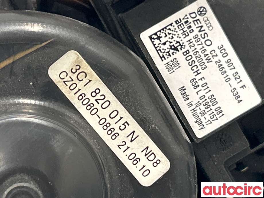 Varmeapparat motor til VW Passat 2005-2010 (B6) (B6) (VOLKSWAGEN|1K1820015Q)