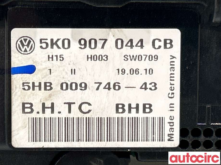 Varmeapparat betjening til VW Passat 2005-2010 (B6) (B6) (VOLKSWAGEN|5K0907044CB|5HB009746-43|5K0907044HD)