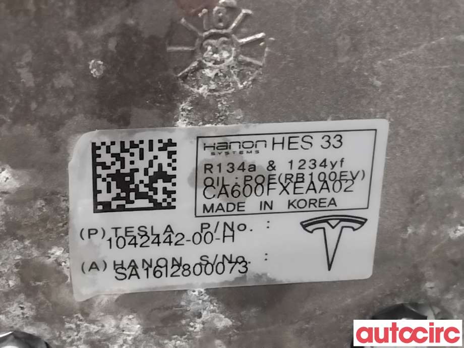 Aircondition kompressor til Tesla Model X 2016-->> (TESLA|1042442-00-H|CA600FXEAA02)