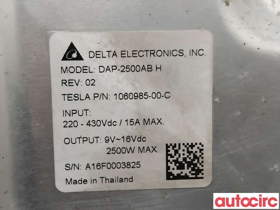 DCDC converter hybrid til Tesla Model X 2016-->>  (TESLA|1060985-00-C|DAP-2500ABH)