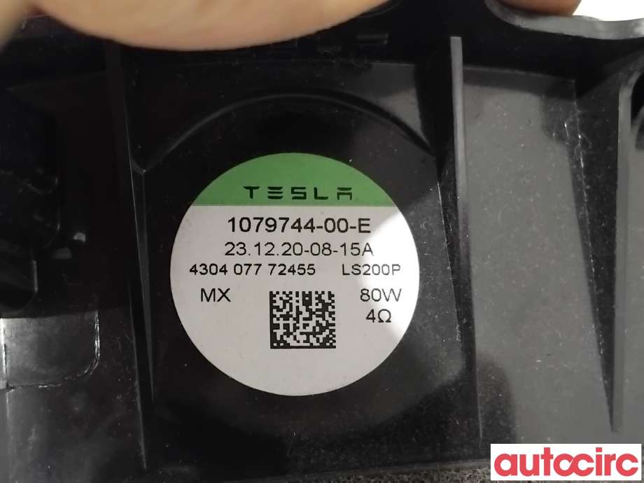 Bilstereo høyttaler til Tesla Model 3 2018-2023 (Fase 1)  (TESLA|1079744-00-E|)