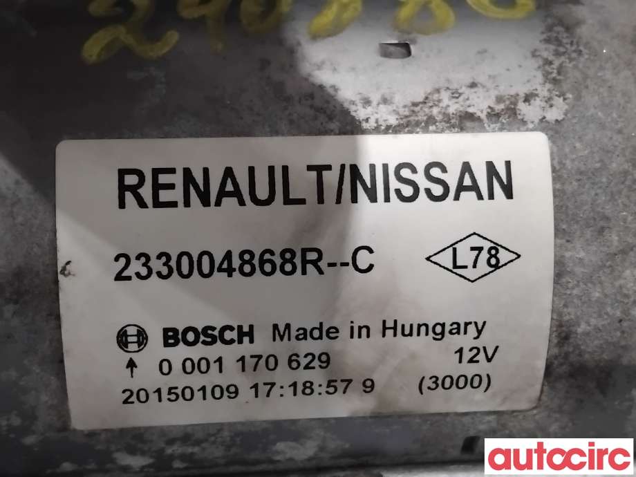 Starter diesel til Mercedes Citan 2012-2021 (W415) (W415) (MERCEDES|A4159065200|0001170629|233004868R)