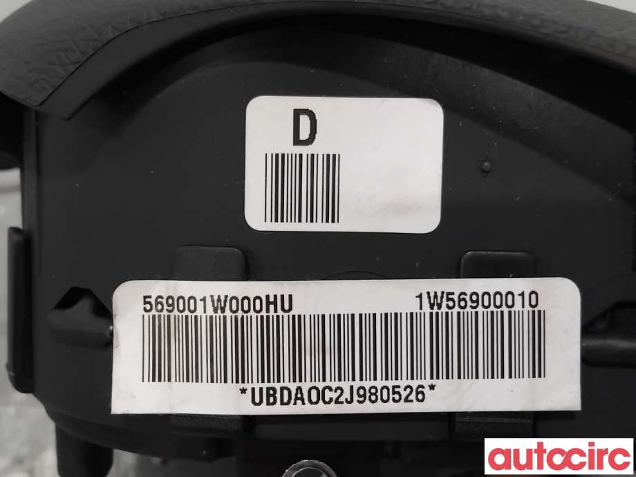 Airbag rattpute til Kia Rio 2011-2017 Type III  (KIA|569001W100HU||569001W000HU)
