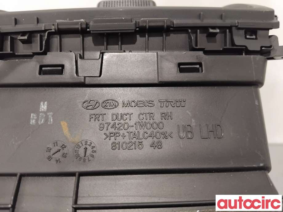 Dashbord friskluftdyse til Kia Rio 2011-2017 Type III  (KIA|974201W000WK||97420-1W000)