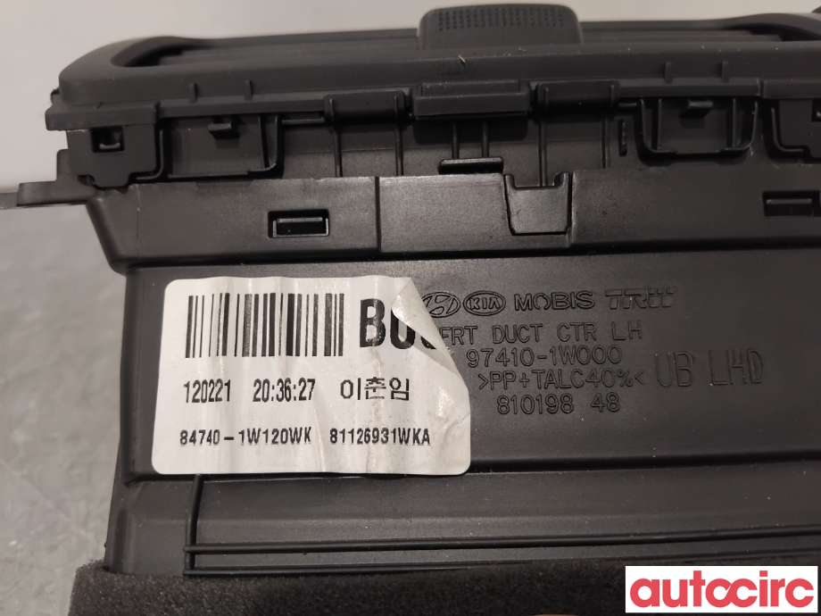 Dashbord friskluftdyse til Kia Rio 2011-2017 Type III  (KIA|974101W000WK||97410-1W000)