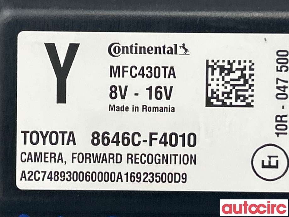 Kamera til Toyota C-HR 2016-->>  (TOYOTA|8646CF4010)