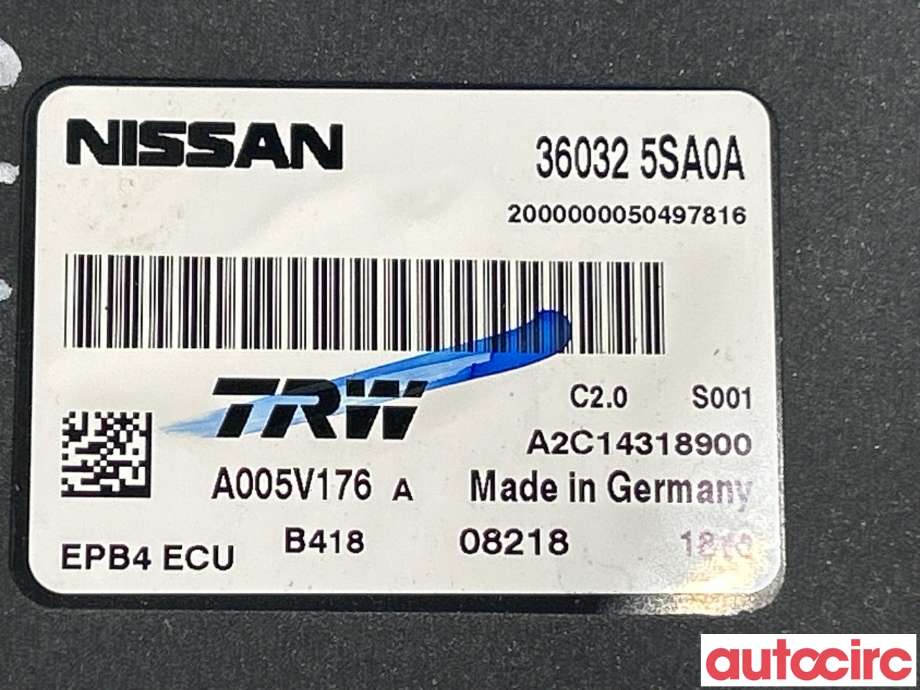 Styreenhet parkering til Nissan Leaf 2018-->> (Type II)  (NISSAN|360325SA0A)
