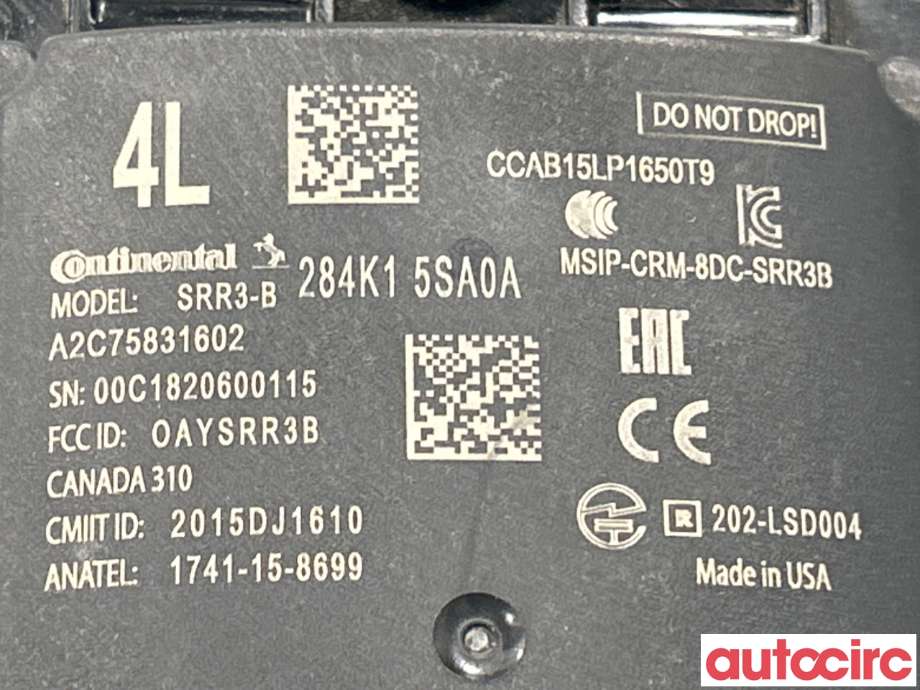 Sensor radar til Nissan Leaf 2018-->> (Type II)  (NISSAN|284K15SA0A)
