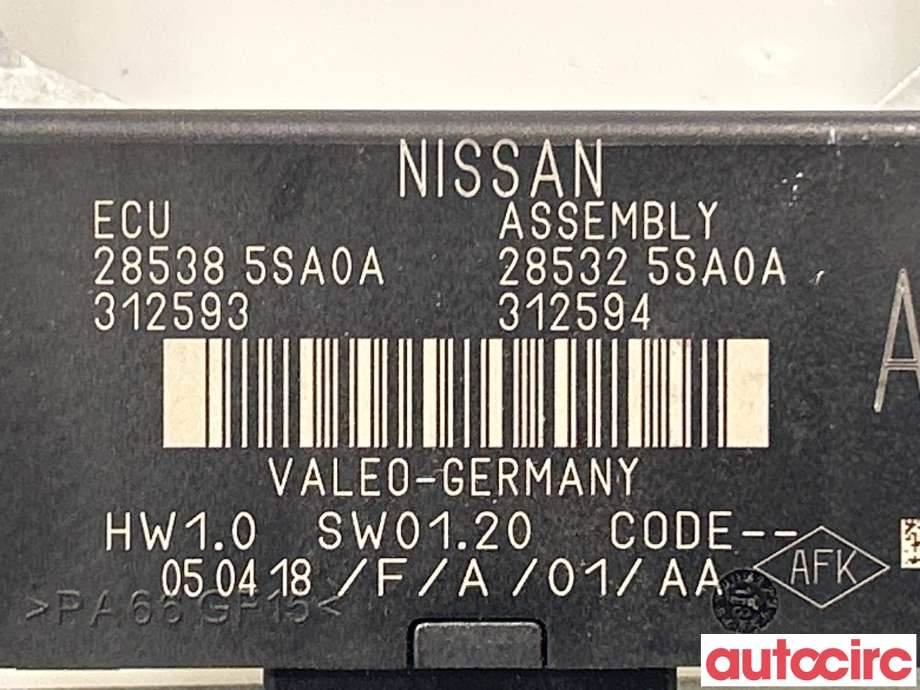 Styreenhet diverse til Nissan Leaf 2018-->> (Type II) (NISSAN|285325SA0A)