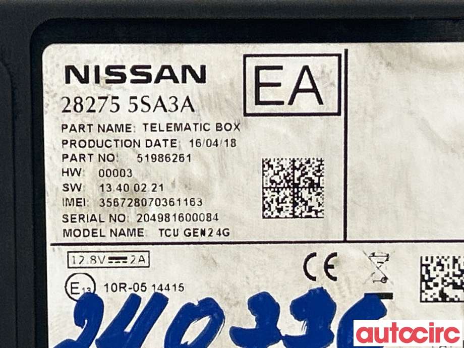Styreenhet diverse til Nissan Leaf 2018-->> (Type II)  (NISSAN|282755SA3A)