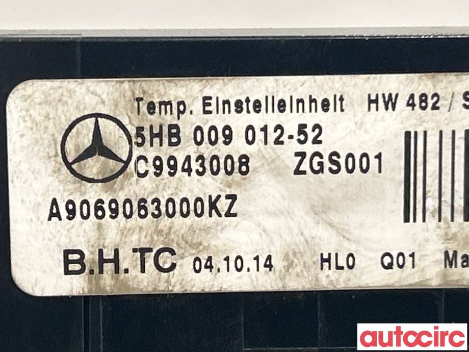 Varmeapparat betjening til Mercedes Sprinter 2013-2018 (Fase 2) (906) (906) (MERCEDES|A9068301785)