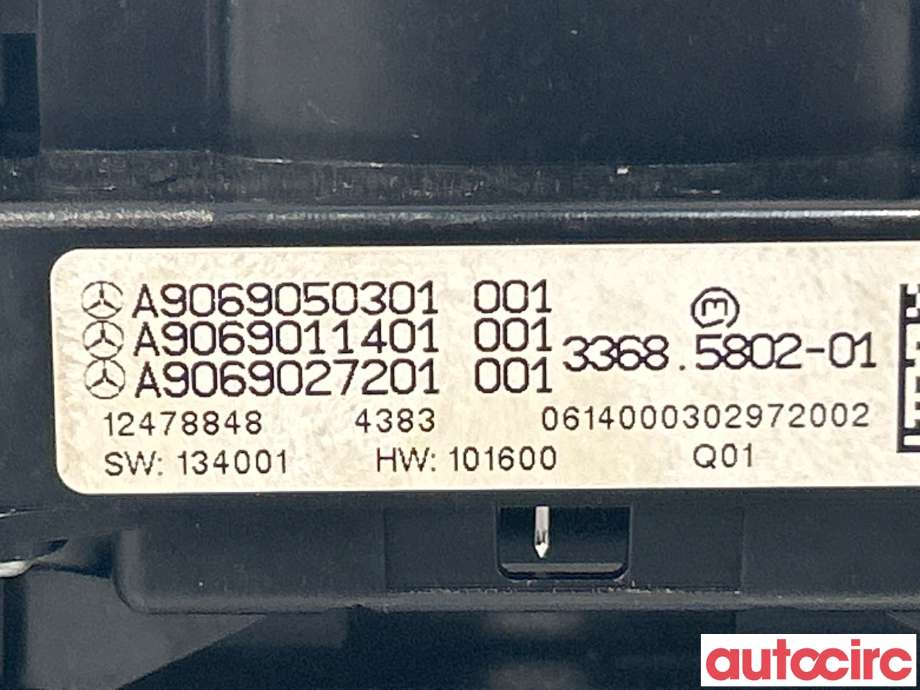Bryter nødblink til Mercedes Sprinter 2013-2018 (Fase 2) (906) (906) (MERCEDES|A9069051601)