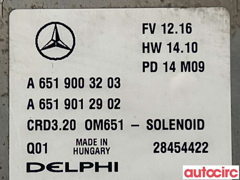 Styreenhet motor til Mercedes Sprinter 2013-2018 (Fase 2) (906) (906) (MERCEDES|A6519003203)