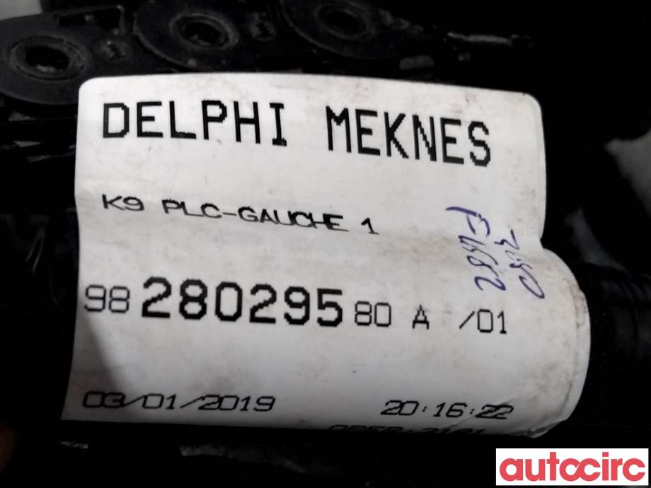 Ledningsnett til Opel Combo E 2019-->>  (OPEL|9828029580|)