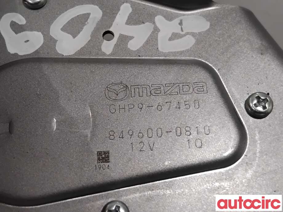 Viskermotor bakrute til Mazda 6 2013-2015 (Type III, Fase 1)  (MAZDA|GHP9-67-450|849600-0810|GHP9-67450)