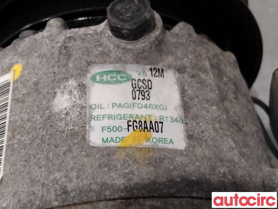 Aircondition kompressor til Hyundai i20 2009-2014 (Type I)  (HYUNDAI|977012K001|F500-FG8AA07|)