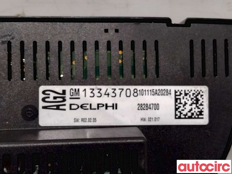 Varmeapparat betjening til Opel Astra J 2010-2015  (OPEL|13343708|28284700|13435146)