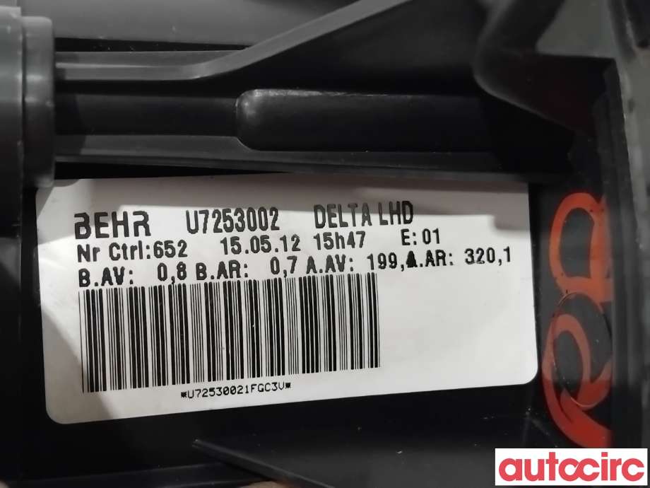 Varmeapparat motor til Opel Astra J 2010-2015  (OPEL|13276230|U7253002|)