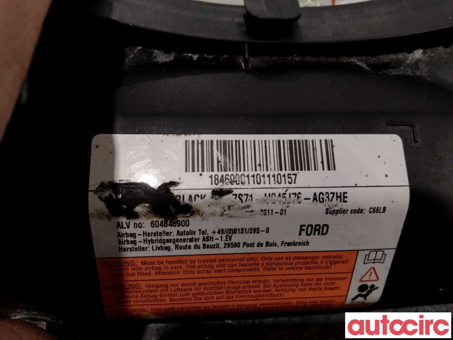 Airbag kne til Ford Mondeo 2007-2010 (Type IV, Fase 1)  (FORD|1524846||7S71-U045J76-AG3ZHE)
