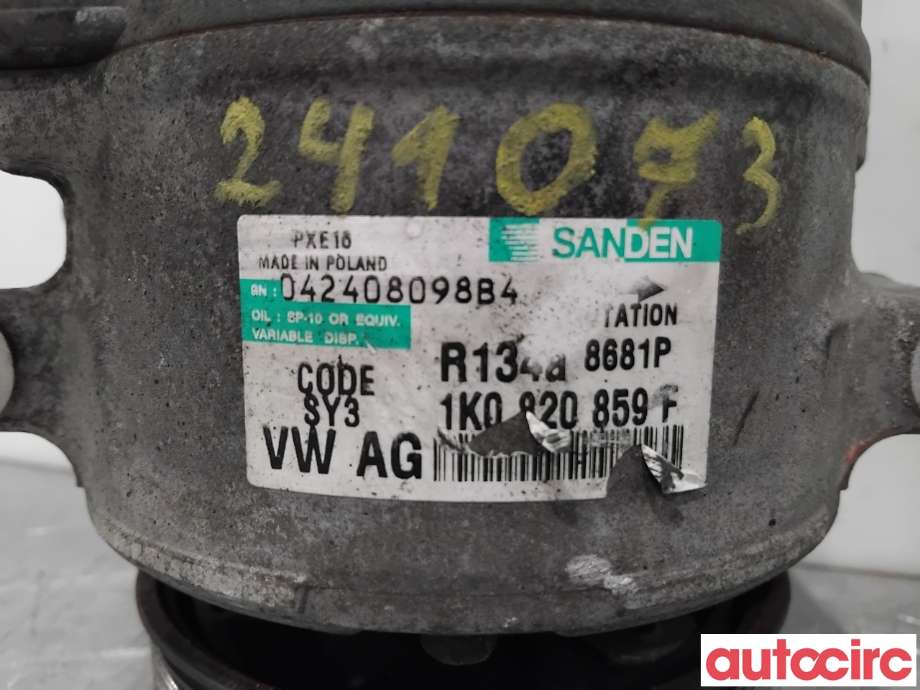Aircondition kompressor til Škoda Superb 2008-2015 (Type II)  (SKODA|1K0820859QX|PXE168681|1K0820808F)