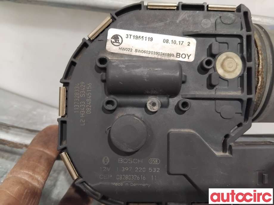 Viskermotor frontrute til Škoda Superb 2008-2015 (Type II)  (SKODA|3T1955023|1397220532|3T1955023A)