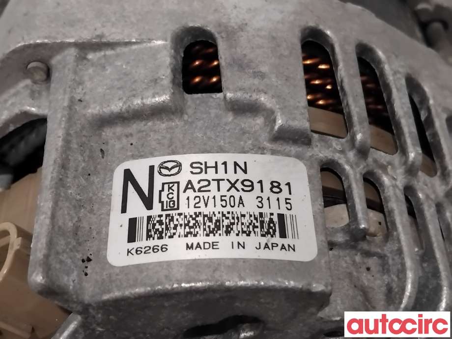 Dynamo til Mazda 6 2013-2015 (Type III, Fase 1)  (MAZDA|SH1N-18-300A|A2TX9181|SH1N)