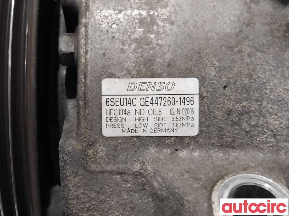 Aircondition kompressor til Toyota Avensis 2009-2015 (Type III, Fase 1)  (TOYOTA|8831005140|447260-1496|)