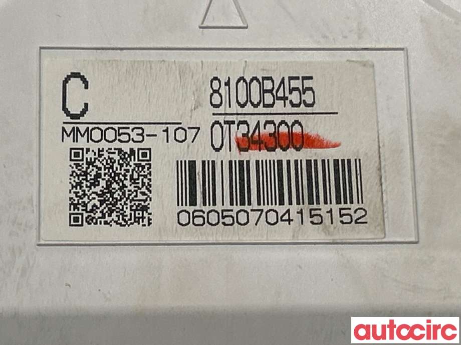 Instrumentpanel til Mitsubishi ASX 2010-2019  (MITSUBISHI|8100B455)