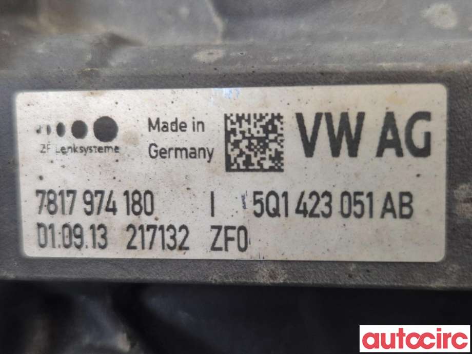 Tannstang elektrisk til Audi A3 2012-2016 (Type III, Fase 1)  (AUDI|5Q1423055X||5Q1423055M)