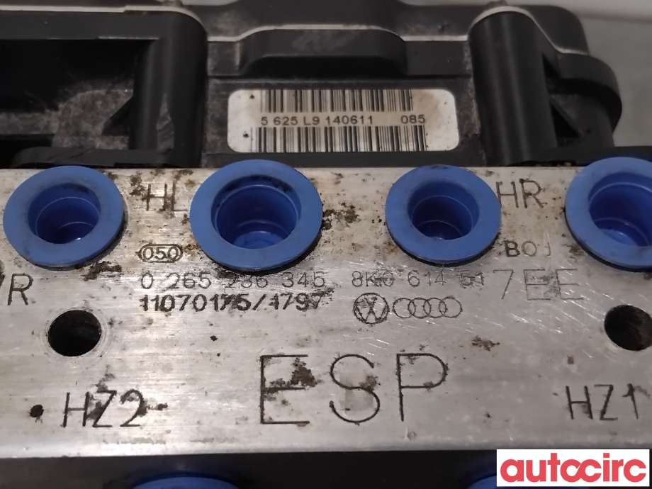 ABS sentral til Audi A4 2007-2014 (Type IV) (B8) (B8) (AUDI|8K0614517EG|0265236345|8K0614517EL)