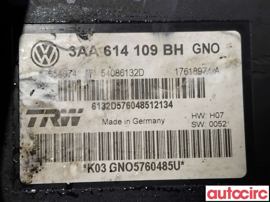 ABS sentral til VW Passat 2011-2015 (B7) (B7) (VOLKSWAGEN|3AA614109BH|54086132D|3AA614109BR)
