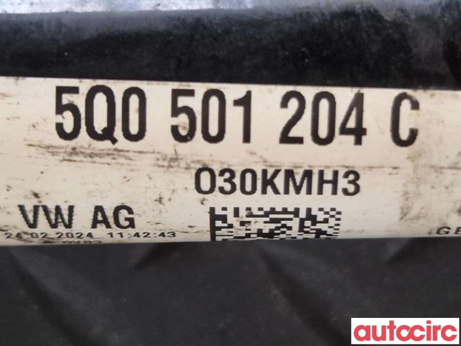 Drivaksel høyre bak til Škoda Octavia 2020-->> (Type IV)  (SKODA|5Q0501204C||5Q0501204CX)