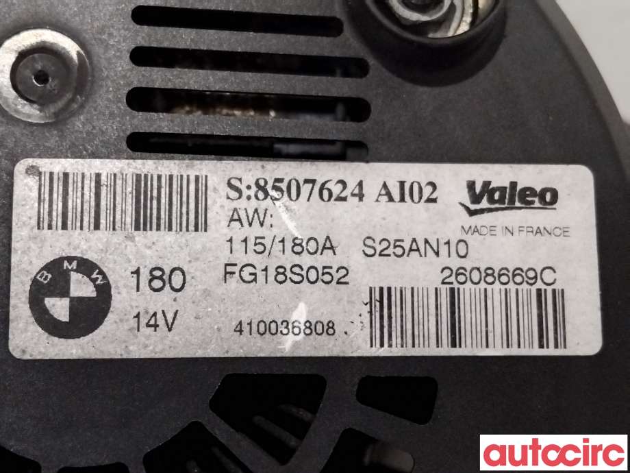 Dynamo til BMW 3-Serie 2005-2011 (E90/E91/E92/E93) (E90/E91/E92/E93) (BMW|12318509023|FG18S052|8507624)