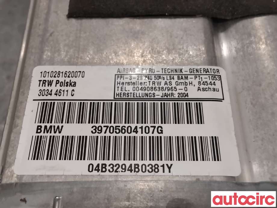 Airbag passasjer til BMW X3 2003-2006 (Fase 1) (E83) (E83) (BMW|72127056041|)