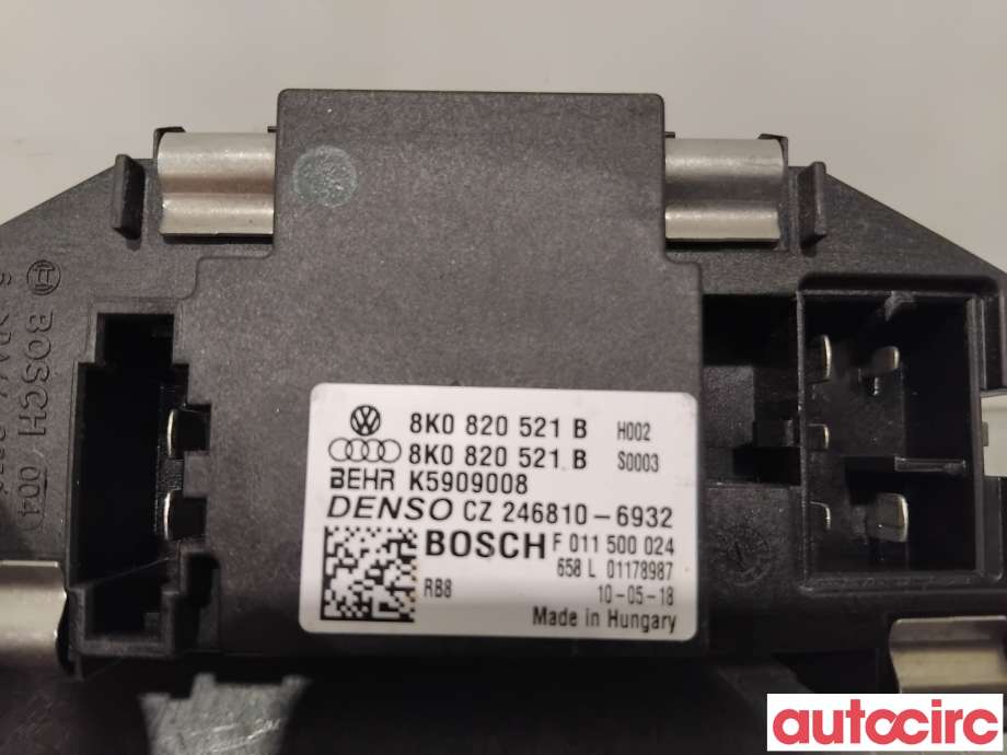 Varmeapparat motstand til Audi A4 2007-2014 (Type IV) (B8) (B8) (AUDI|8K0820521B|F011500024)