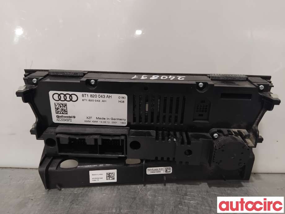 Varmeapparat betjening til Audi A4 2007-2014 (Type IV) (B8) (B8) (AUDI|8T1820043AH|A2C53345972|8T1820043AS)