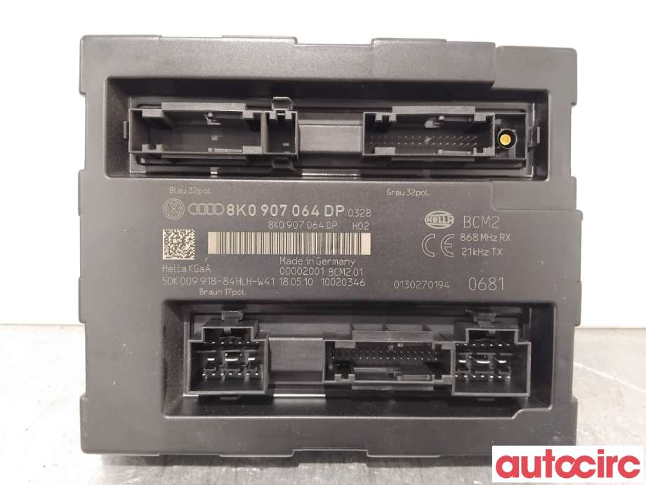 Styreenhet comfort (BCM) til Audi A4, 2007-2014 (Type IV) (B8) (B8) (AUDI|8K0907064CQ)