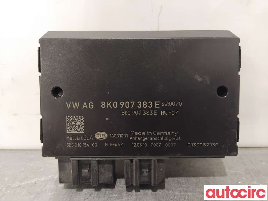 Styreenhet hengerfeste til Audi A4, 2007-2014 (Type IV) (B8) (B8) (AUDI|8K0907383E)
