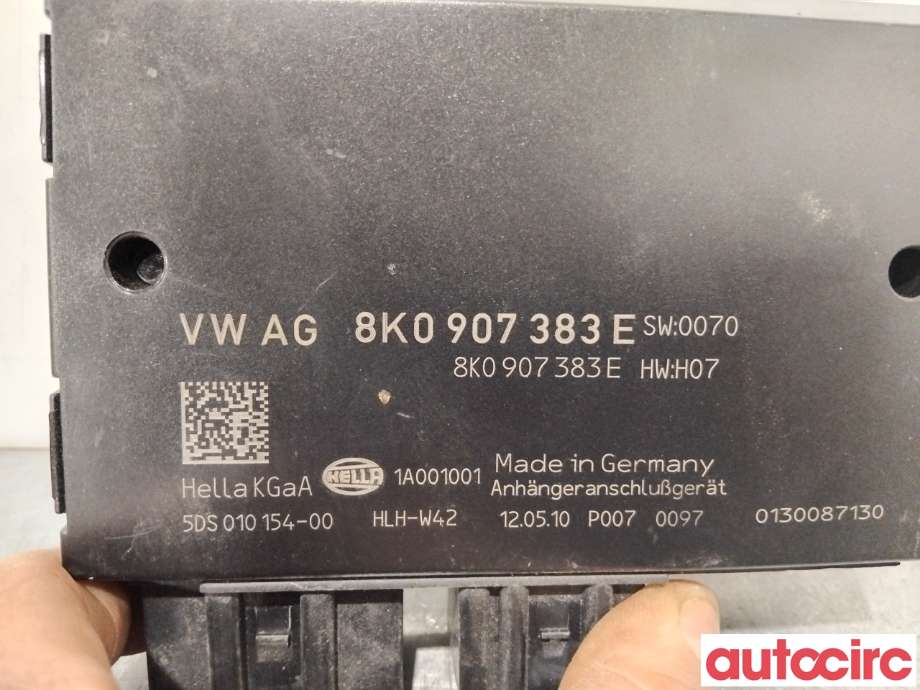 Styreenhet hengerfeste til Audi A4 2007-2014 (Type IV) (B8) (B8) (AUDI|8K0907383E|5DS010154-00)