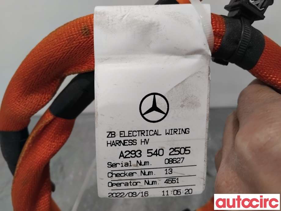 Kabel høy volt (HV) hybrid til Mercedes EQC 2019-->>  (MERCEDES|A2935402505|)
