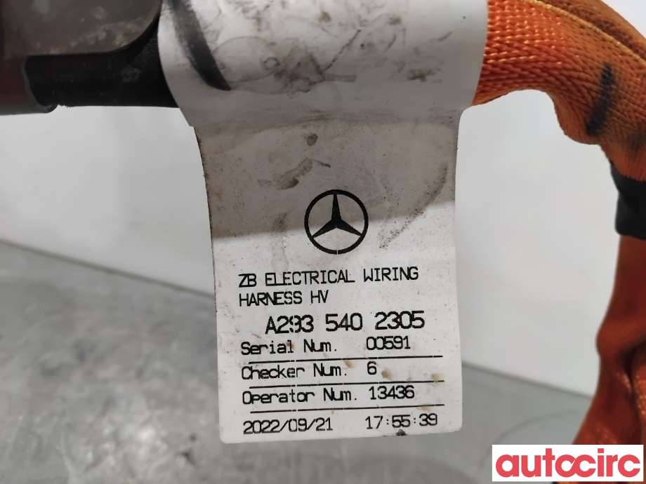 Kabel høy volt (HV) hybrid til Mercedes EQC 2019-->>  (MERCEDES|A2935402305|)