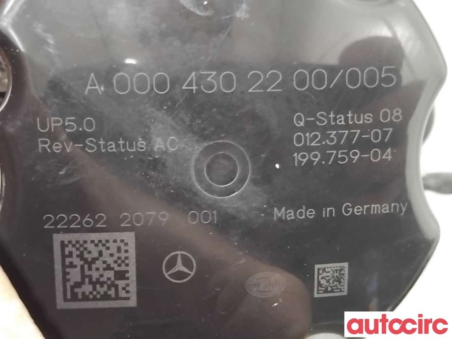 Vakuumpumpe til Mercedes EQC 2019-->>  (MERCEDES|A0004302200|204496-04)