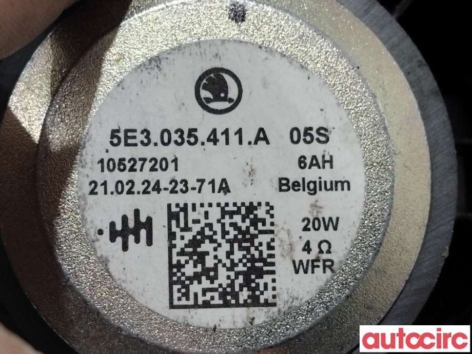 Bilstereo høyttaler til Škoda Octavia 2020-->> (Type IV)  (SKODA|5E3035411A|)