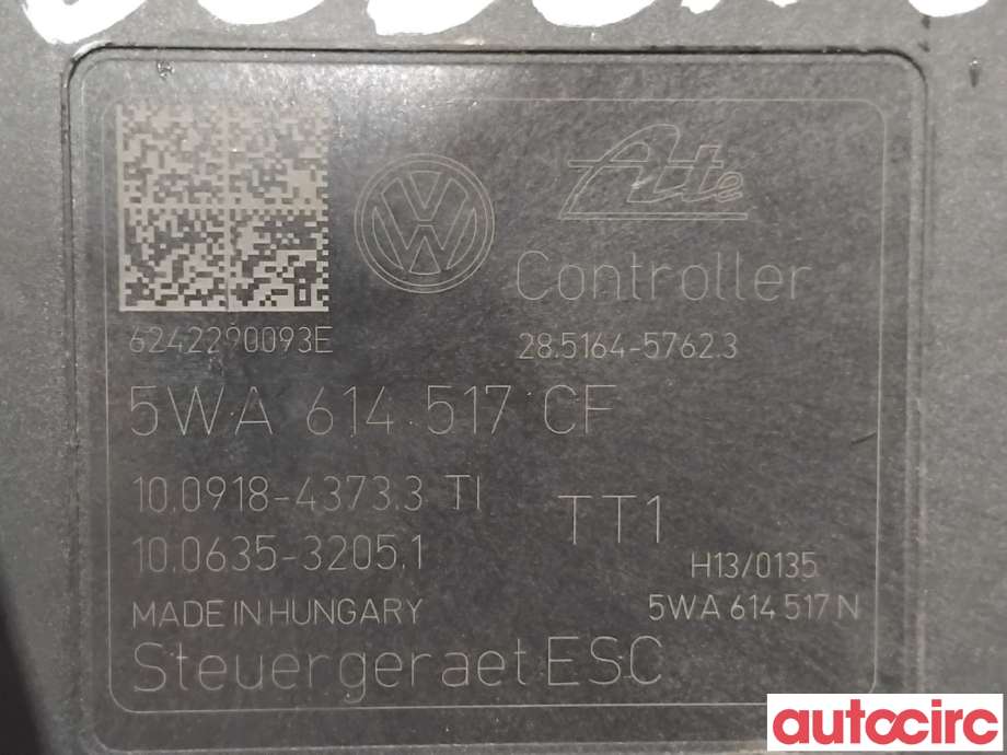 ABS sentral til Škoda Octavia 2020-->> (Type IV)  (SKODA|5WA614517CF|100220-2413)