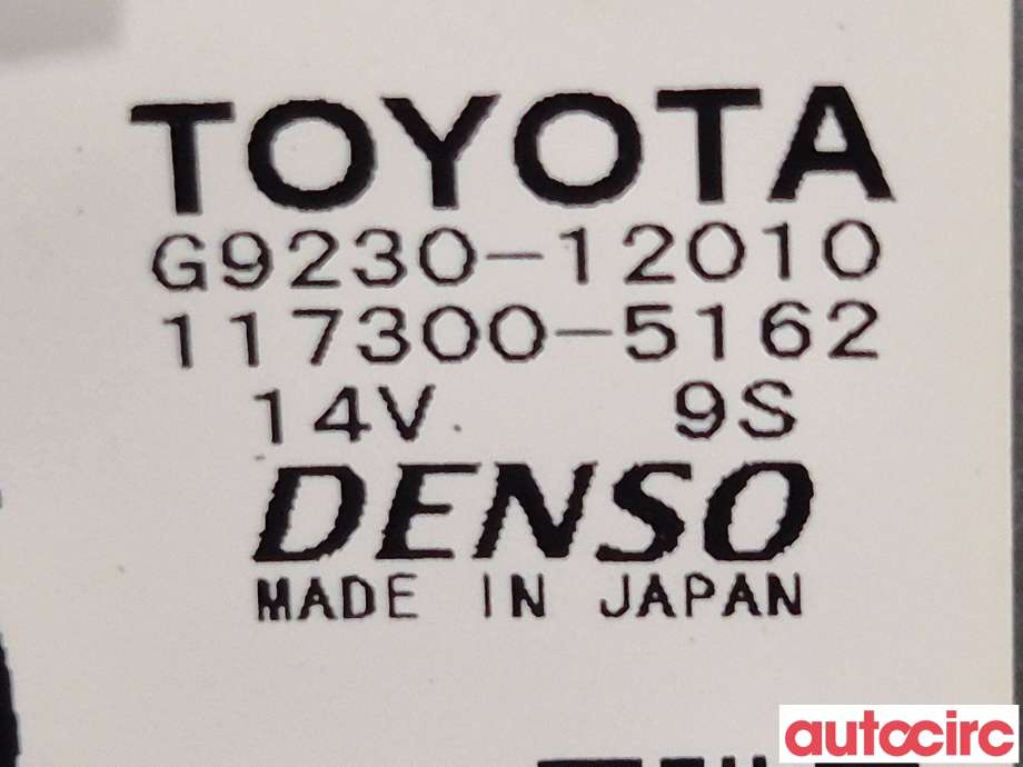 Diverse deler til Toyota Auris 2015-2019 (Type II, Fase 2)  (TOYOTA|G923012010|)