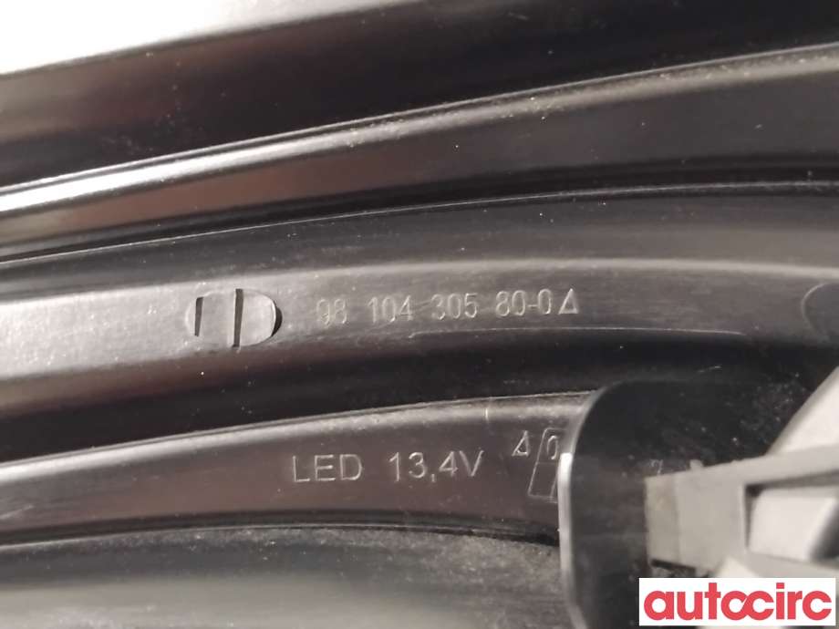 Baklykt høyre til Peugeot 208 2012-2019 (Type I)  (PEUGEOT|9810430580||9825601180)