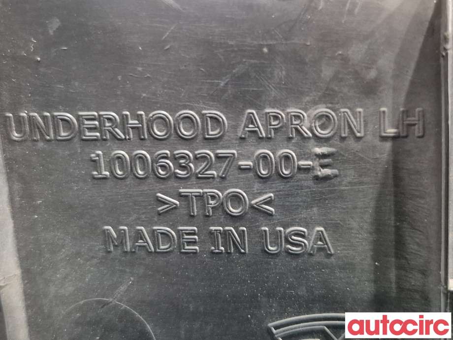 Motordeksel over motor til Tesla Model S 2013-2016 (Fase 1)  (TESLA|1025211-00-D||1006327-00-E)