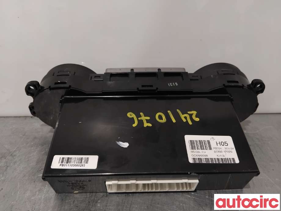 Varmeapparat betjening til Hyundai i20 2009-2014 (Type I)  (HYUNDAI|972504P220UX||97250-4P220)